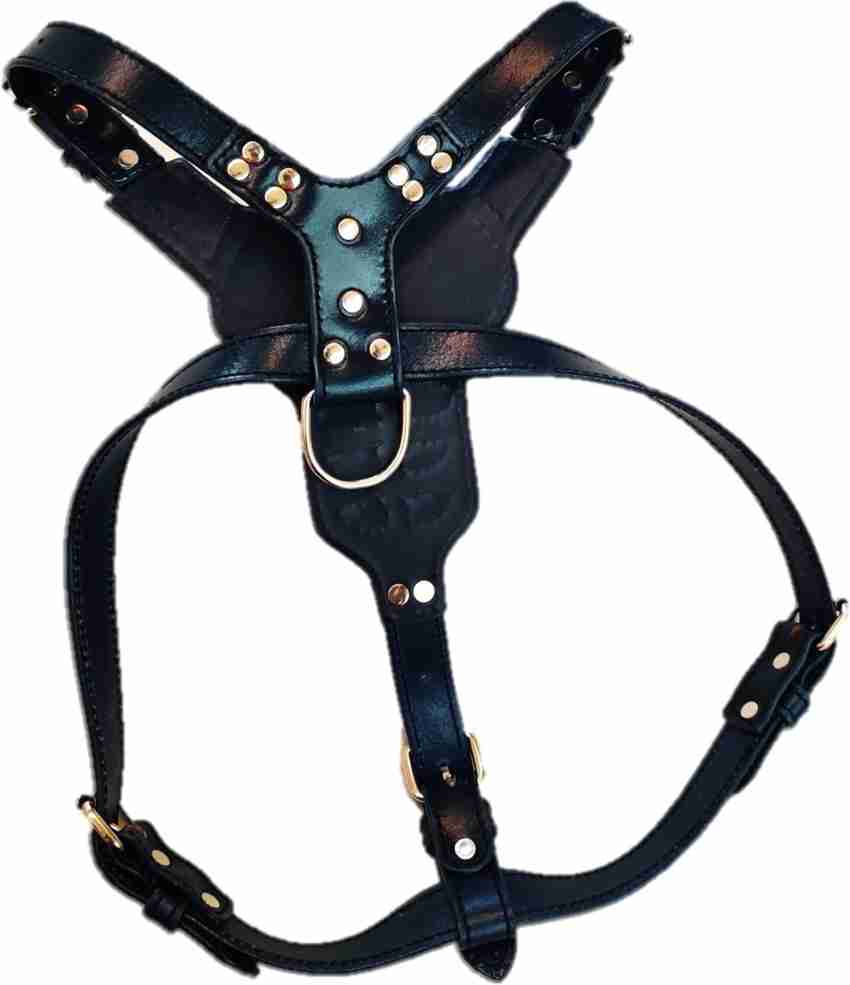 ZIIZO ZIIZO Genuine Leather Superman Dog Harness Large Dog