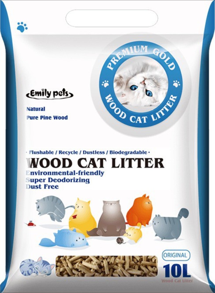 Emily pets clearance wood cat litter