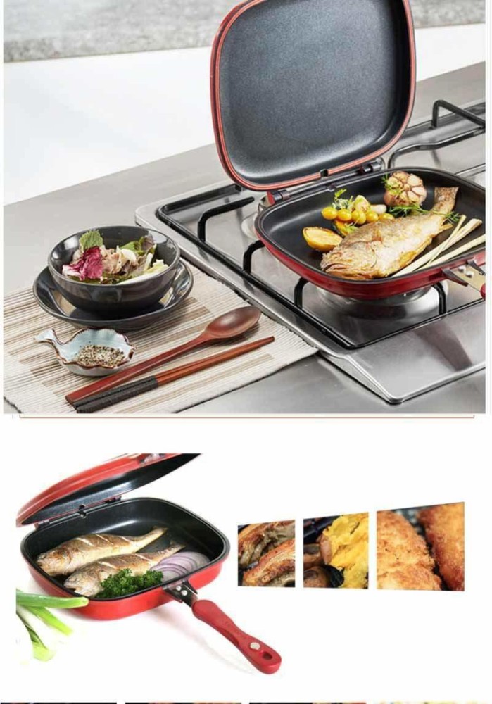 Double Sided Non-stick Grill Pan - 34cm