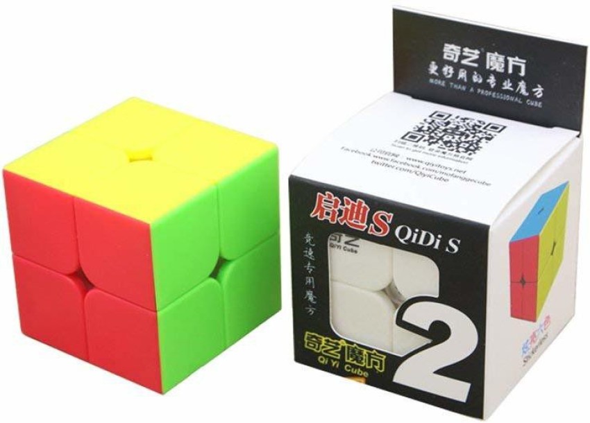 Speed Rubix Cube 3x3 Smooth Turning Magic Cube 3x3x3 Brain Teaser Puzzle  Cube Sticker (2.2 inches) (1Pack)