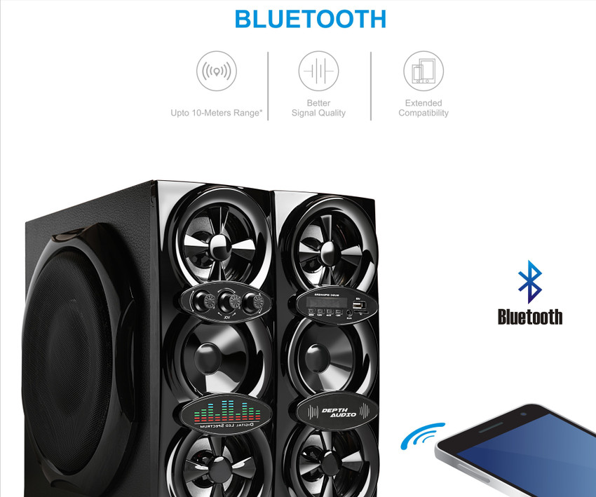 Buy Depth Audio MEGA SOUND HEAVY DUTY SERIES V 2 200 W Bluetooth