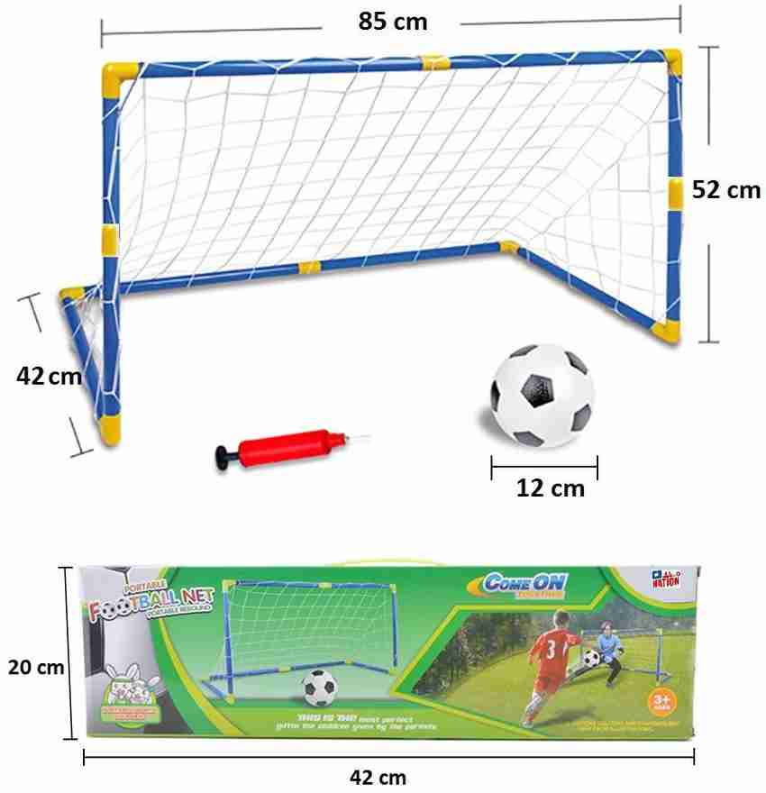 IndusBay Football Goal Post Net With Ball Pump Indoor Outdoor Soccer Sport Games Mini Football Set Kids Toy Football Price in India Buy IndusBay Football Goal Post Net With Ball Pump