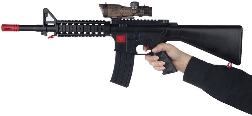 IndusBay Long M16 Battery Operated Automatic Toy Guns & Darts - Long M16  Battery Operated Automatic Toy . shop for IndusBay products in India.