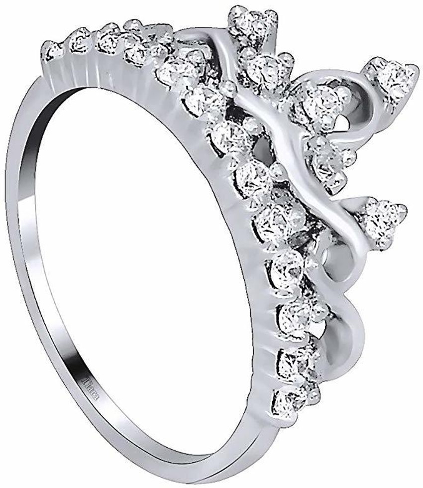tiara ornaments METAL SILVER FASHION CROWN Silver Swarovski