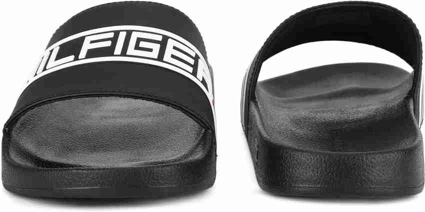 Tommy hilfiger best sale slides mens black