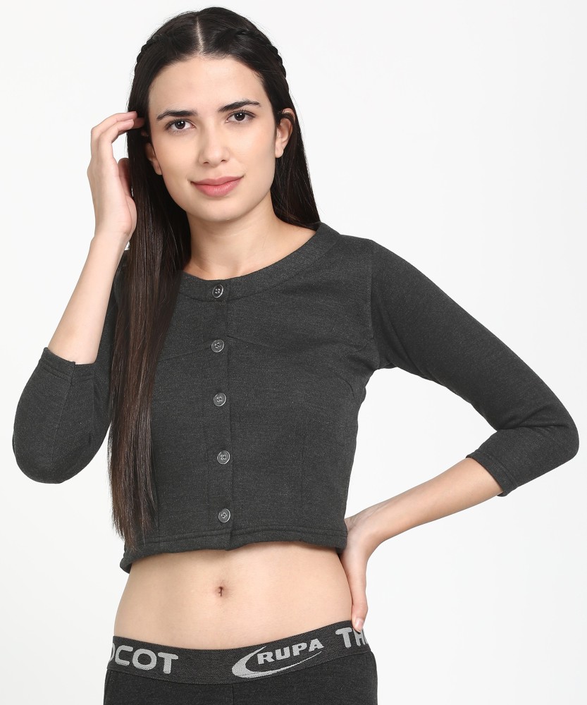 THERMOCOT Women Top Thermal - Buy Black THERMOCOT Women Top Thermal Online  at Best Prices in India