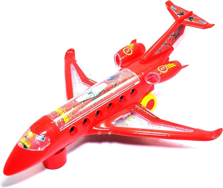 Spiderman plane shop toy