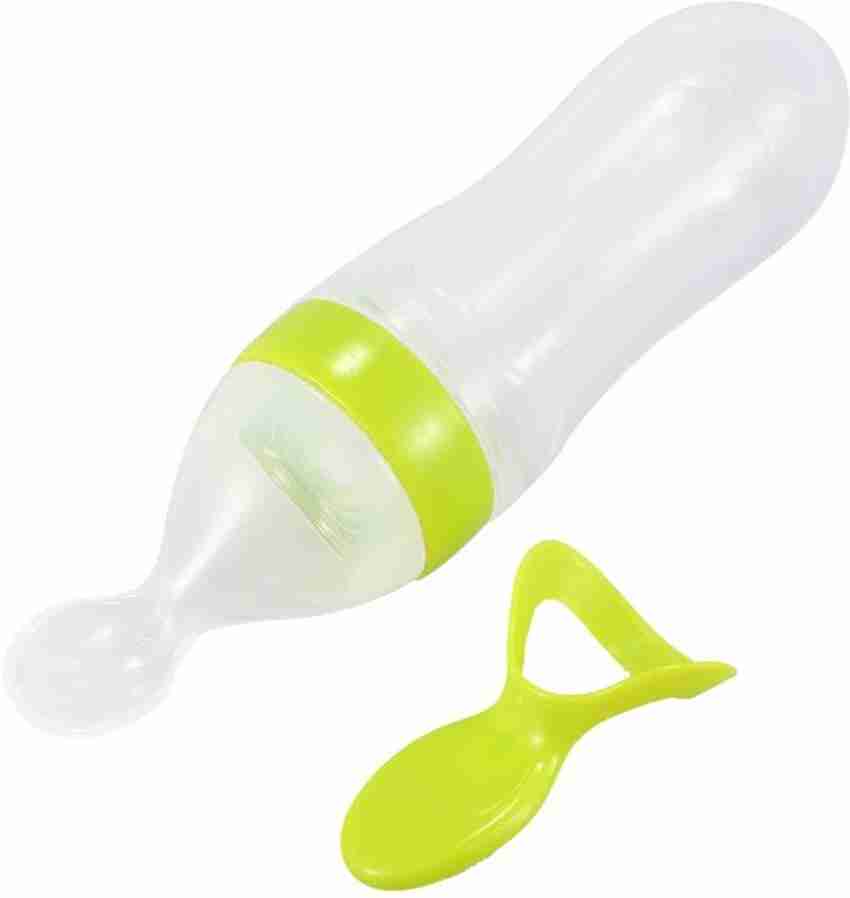 Safety Newborn Baby Feeding Bottle Toddler Silicone Squeezer