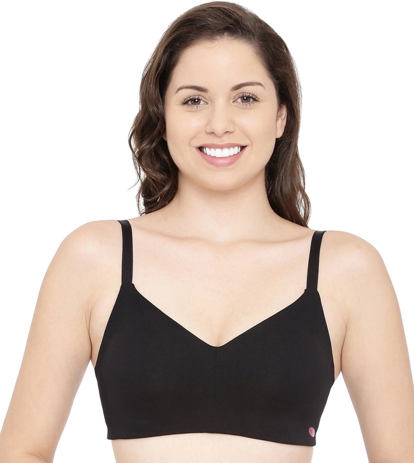 Enamor girlies non padded and non wired bra online--Black