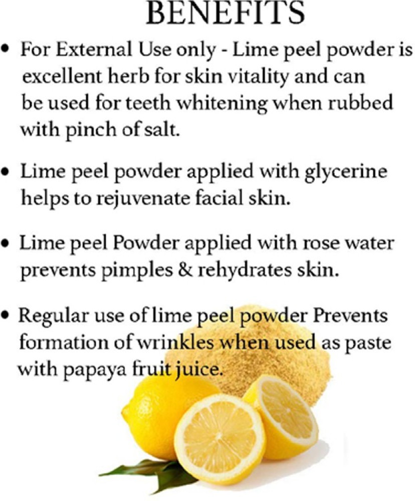 Olvedic 100 Pure Organic Lemon Peel Powder For skin care 150gm