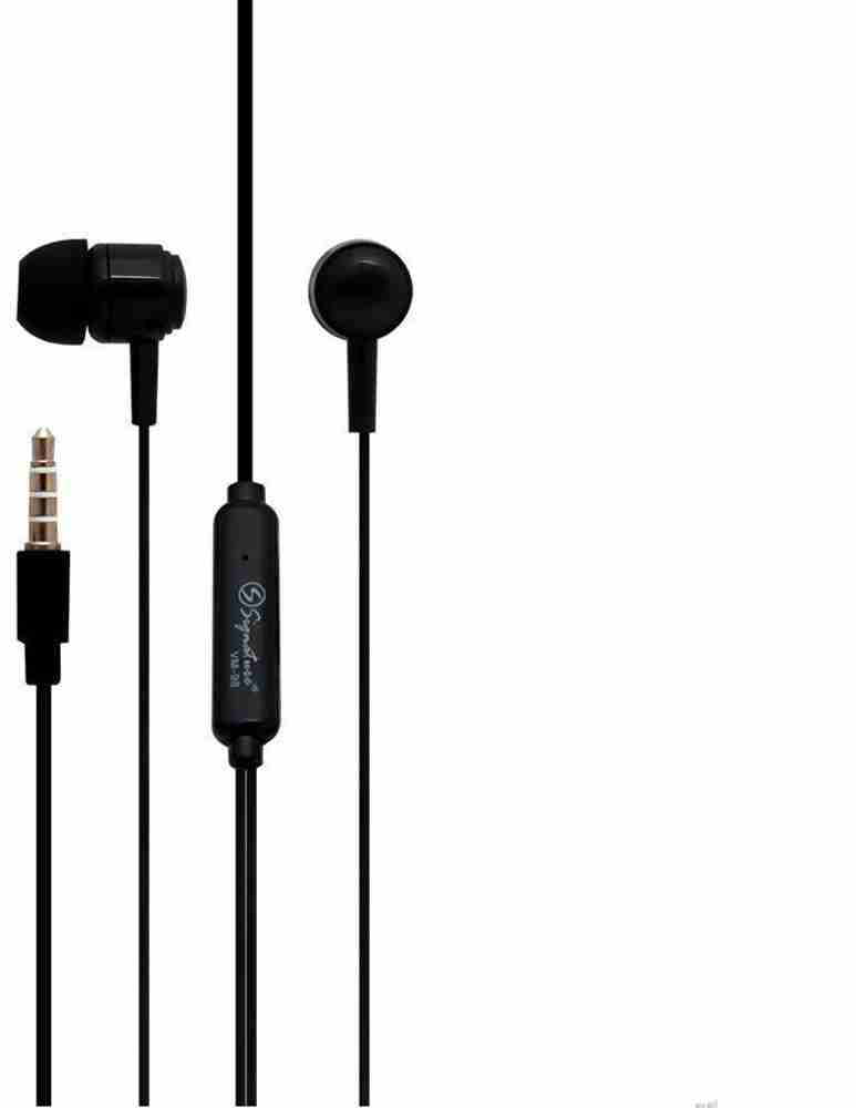 Signature Earphone with Earbuds and Mic for all smart phone Wired
