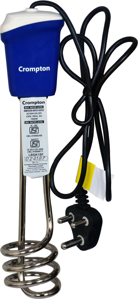 Crompton ACGIH-IHL 201 1500 W Shock Proof Immersion Heater Rod Price in  India - Buy Crompton ACGIH-IHL 201 1500 W Shock Proof Immersion Heater Rod  online at Flipkart.com