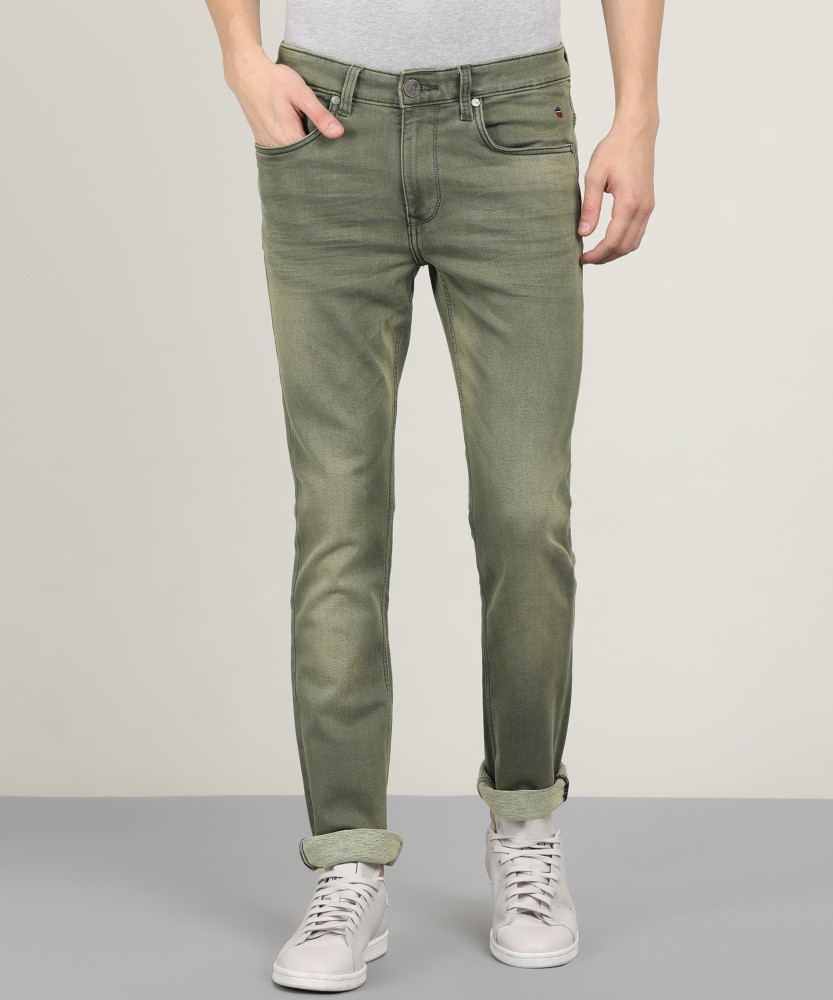 Louis Philippe Jeans Slim Men Green Jeans - Buy Louis Philippe Jeans Slim  Men Green Jeans Online at Best Prices in India