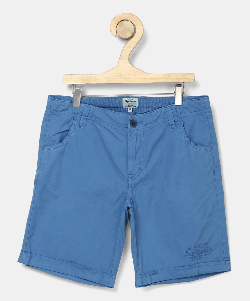 Pepe Jeans Short For Boys Casual Solid Pure Cotton Price in India Buy Pepe Jeans Short For Boys Casual Solid Pure Cotton online at Flipkart