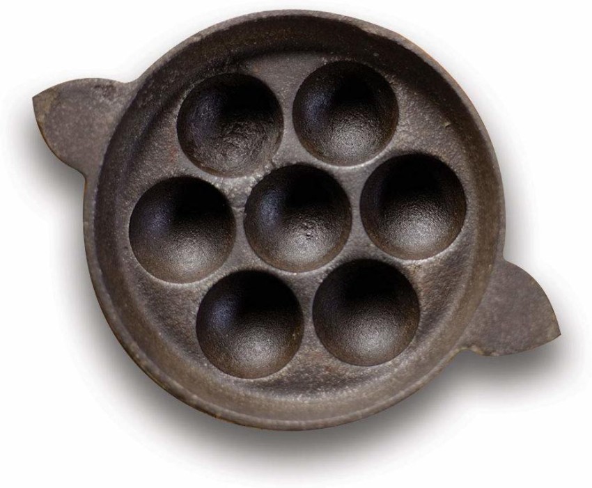 Cast Iron Paniyaram Pan - Cast Iron Paniyaram