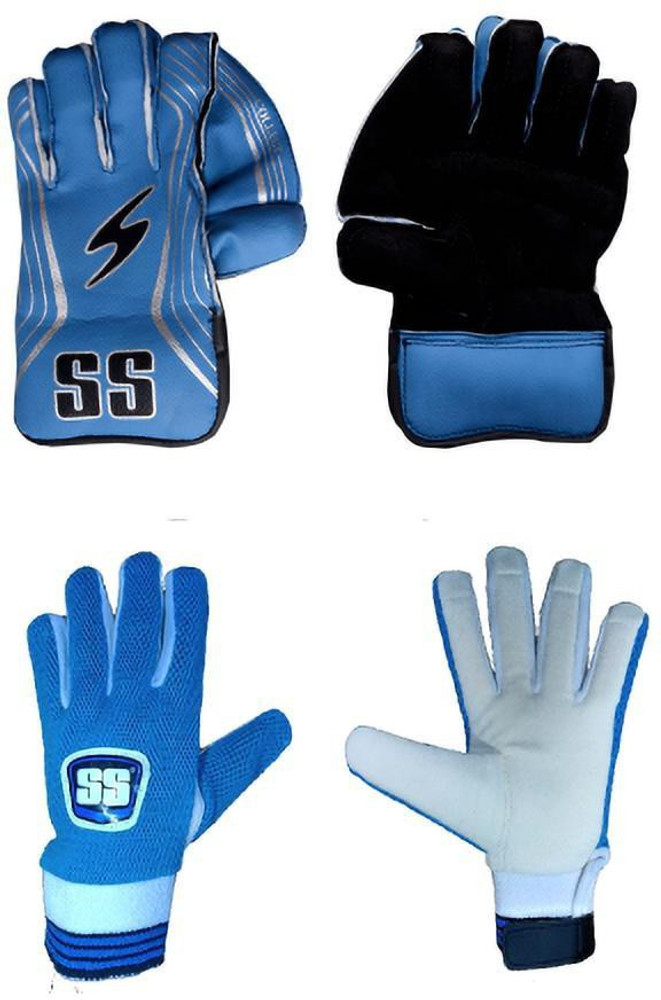 SS Combo Of College Wicket Keeping Gloves Size Mens Wicket