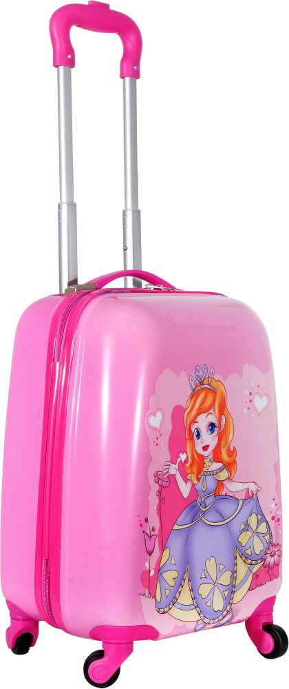 D Paradise Princess suitcase( trolley bag) for kids and girls Cabin Suitcase  - 21 inch Pink - Price in India