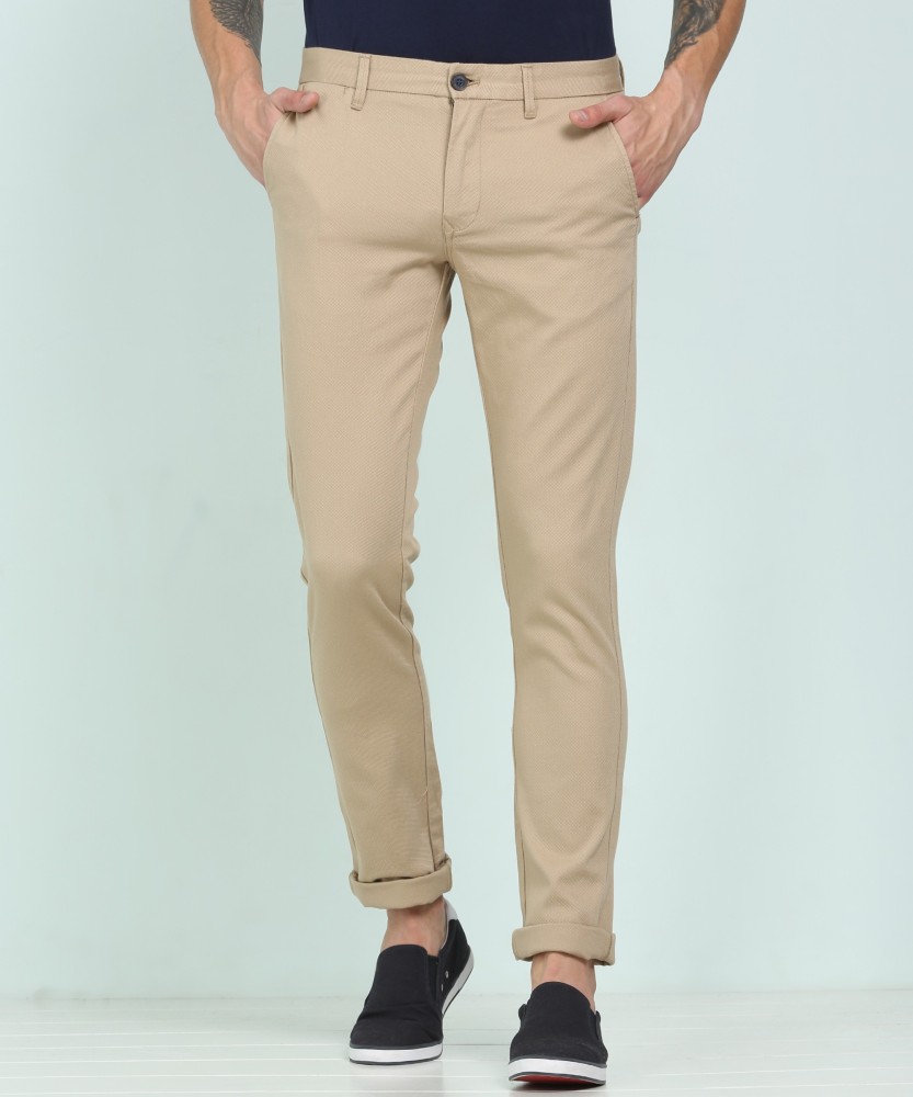 Buy INDIAN TERRAIN Mens Brooklyn Fit Solid Casual Trousers  Shoppers Stop