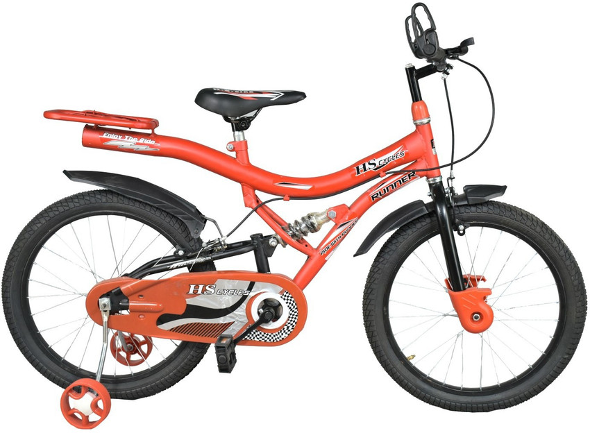 Red top runner bike