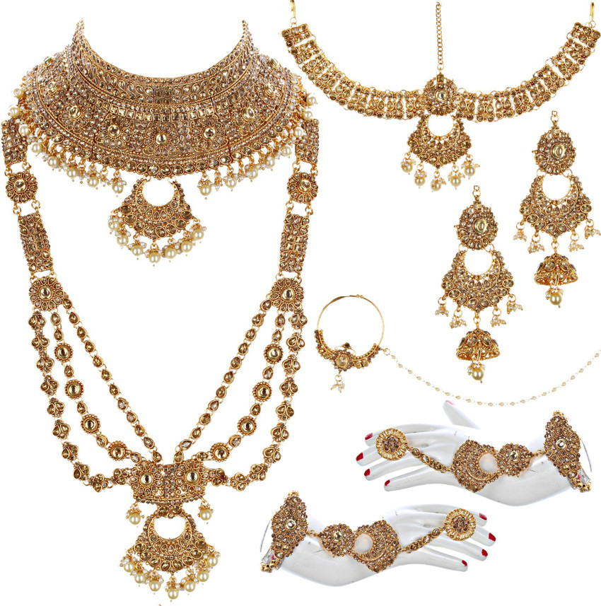 Lucky jewellery hotsell alloy bridal set