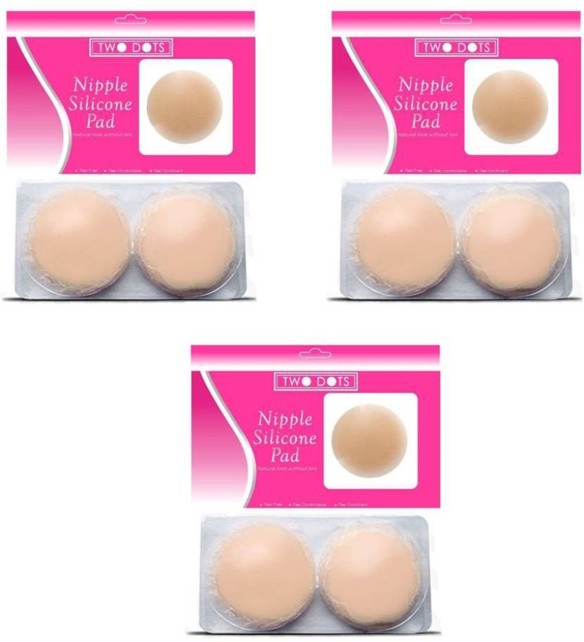 TWO DOTS Silicone Adhesive Nipple covers for Women - Reusable Silicone Peel  and Stick Bra Pads Price in India - Buy TWO DOTS Silicone Adhesive Nipple  covers for Women - Reusable Silicone