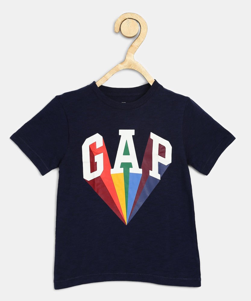 Flipkart.com | GAP Boys Printed Pure Cotton T Shirt - Round Neck