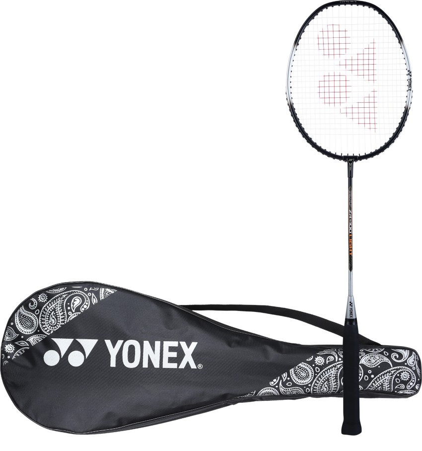 Black Light Weight Yonex Zr 100 Light Red Silver Strung Badminton