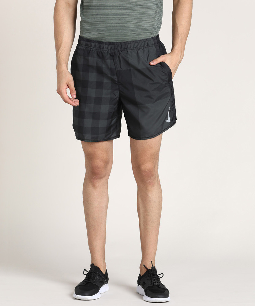 NIKE Checkered Men Black Grey Running Shorts Buy NIKE Checkered Men Black Grey Running Shorts Online at Best Prices in India Flipkart