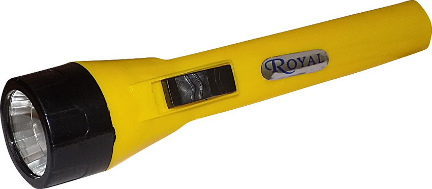 OMAYA Flashlight Button Cell Powered Light LED Torch YELLOW