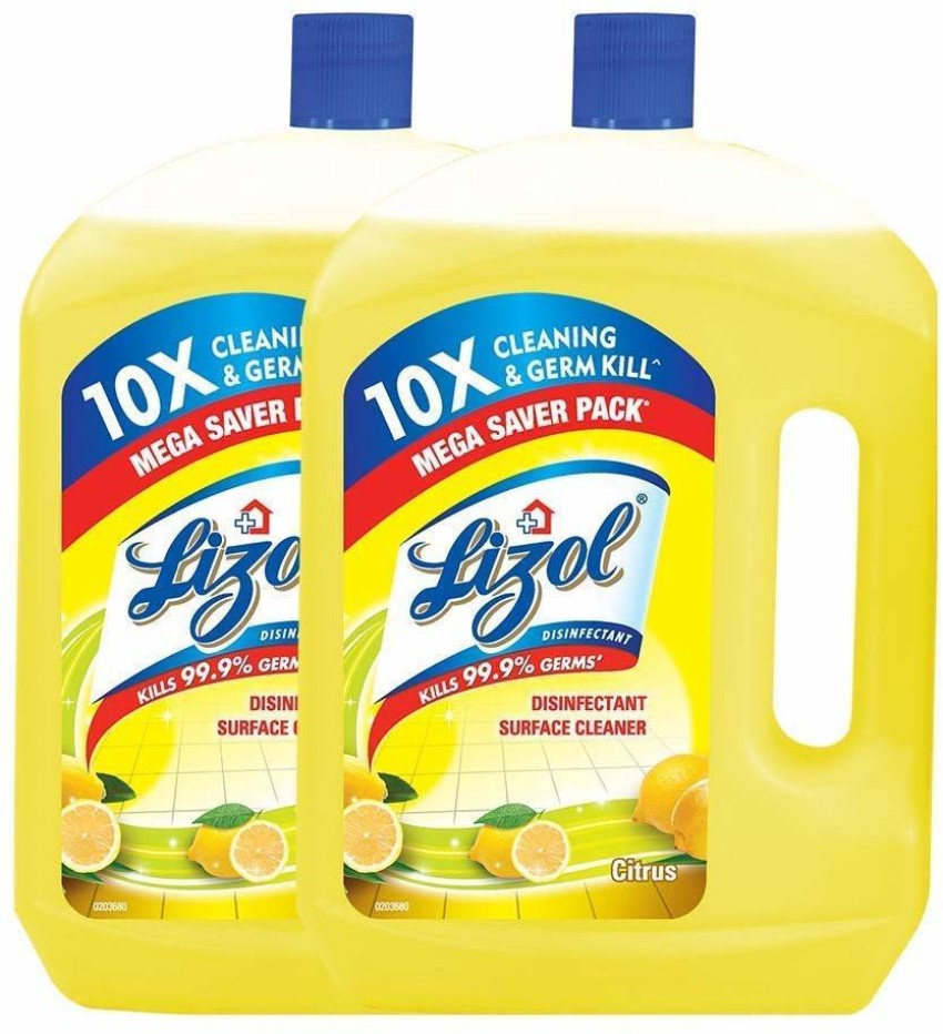 Buy Lizol Disinfectant Surface Cleaner - Citrus 2 L + Floor Cleaner -  Lavender 2 L Combo (2 Items) Online at Best Price. of Rs 801.84 - bigbasket