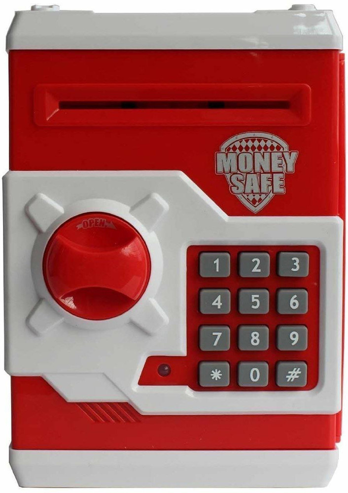 jmv money safe ATM with Password and electronic lock Cartoon