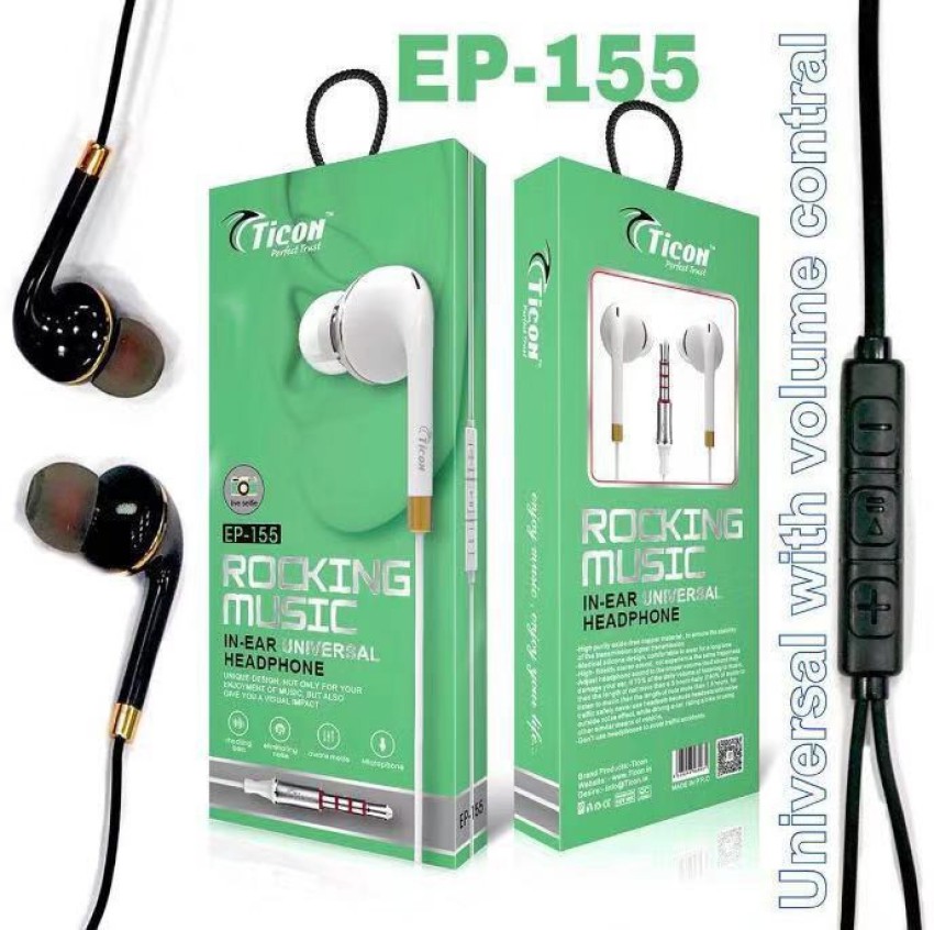 TICON EP 155 Wired Headset Price in India Buy TICON EP 155 Wired