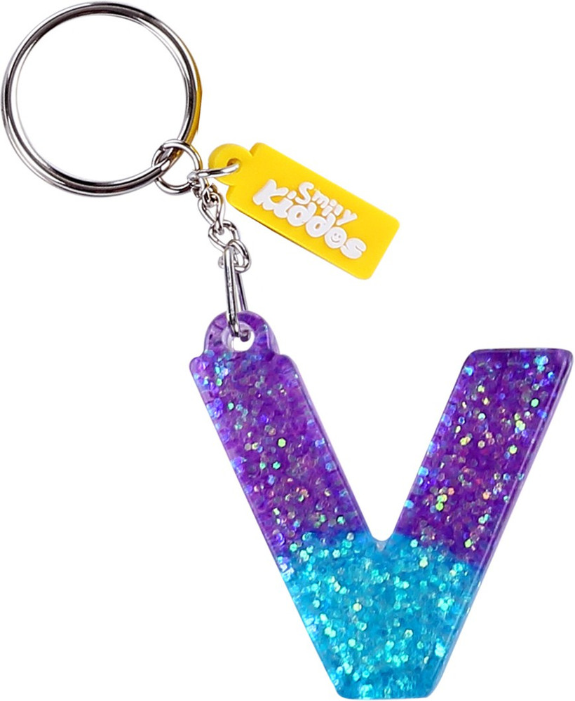 V on sale name keychain