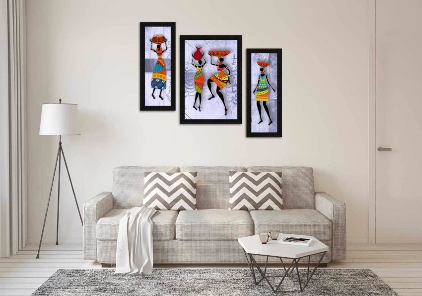 Ritwika's Modern Art Tribal Village Lady, Women Multicolored Wall Art  Painting Digital Reprint 13.5 inch x 9.5 inch Painting Price in India - Buy  Ritwika's Modern Art Tribal Village Lady