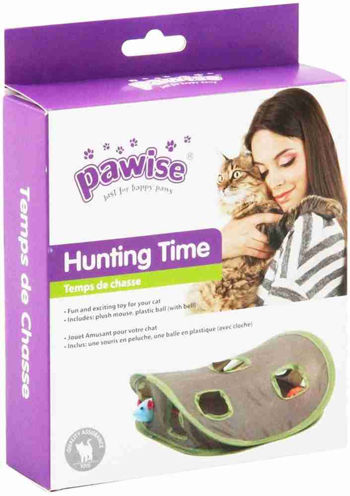 Pawise Mouse Hunt Cat Toy with Bell Ball Mouse Rubber Training