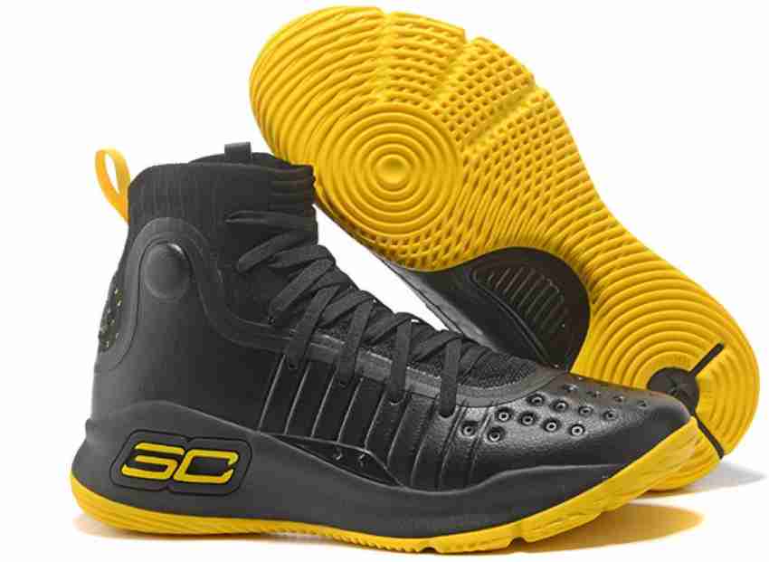 Fashion black and orange stephen curry shoes