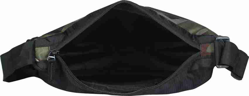 Army black sling top bag