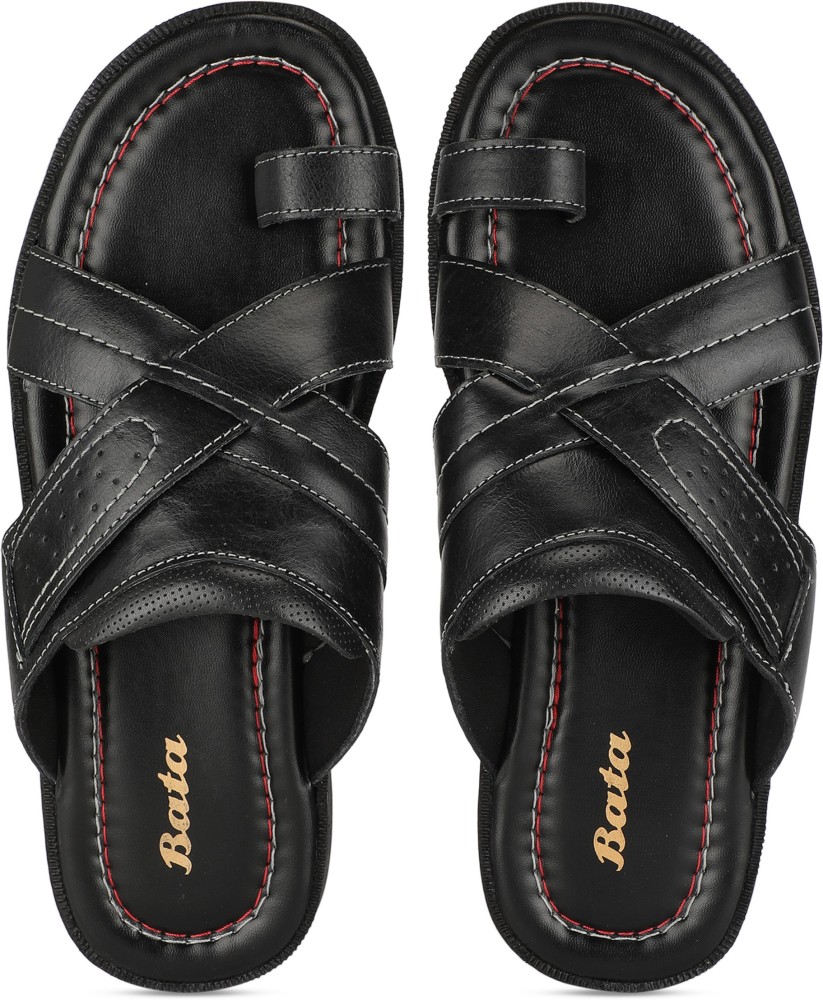 Bata leather slippers online new arrivals