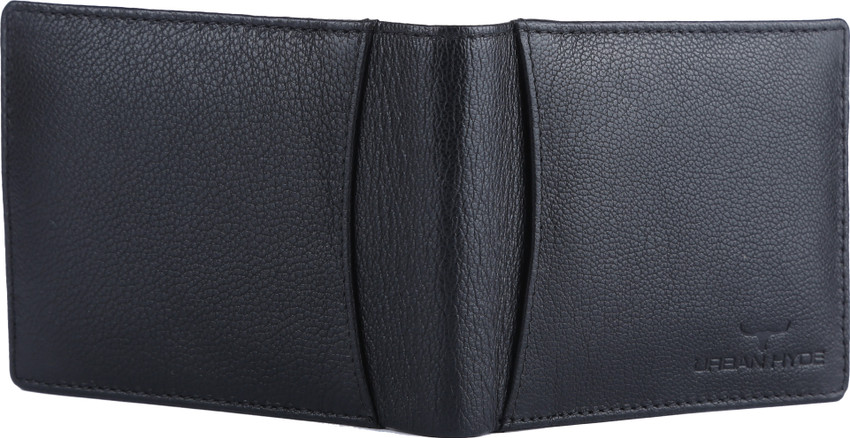 URBAN HYDE Men Black Genuine Leather Wallet
