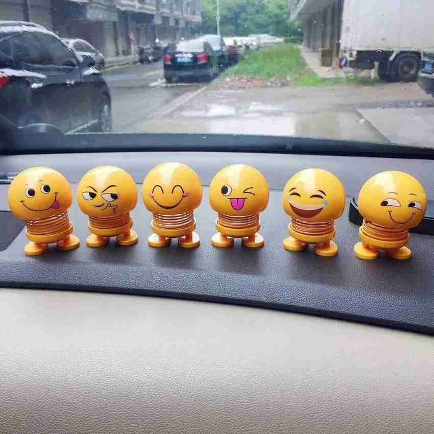 Funkydeal Bouncing Emoji Toys For Car Dashboard Home Kids Playing