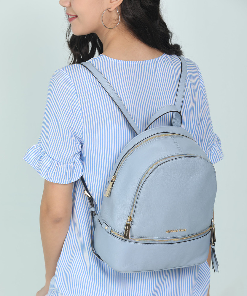 Michael kors light blue backpack top
