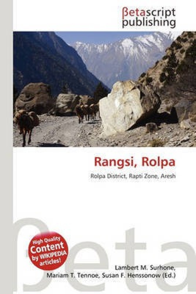 Buy Rangsi, Rolpa by unknown at Low Price in India