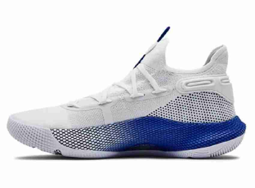 Stephen Curry UA Curry 6 Dub Nation White Blue Basketball Shoes For Men Buy Stephen Curry UA Curry 6 Dub Nation White Blue Basketball Shoes For Men Online at Best Price Shop