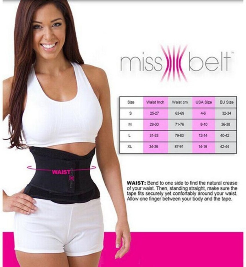 Miss Belt Body Shaper - Black - Slim Belt - Instant Hourglass Shape