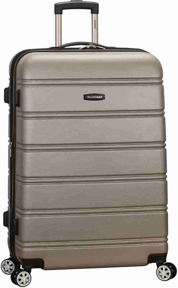 Rockland LUGGAGE MELBOURNE 28 HARDSIDE EXPANDABLE ABS SPINNER F1603 Expandable Check in Suitcase 4 Wheels 28 inch Black Price in India Flipkart