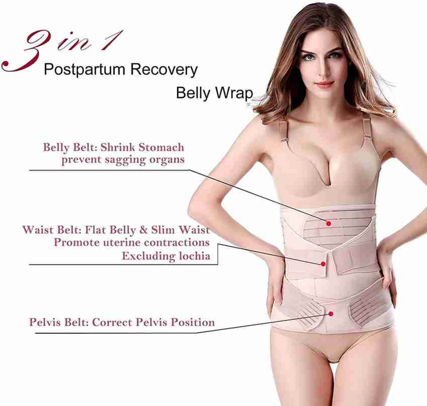 3 in 1 Postpartum Support Recovery Belly Wrap Waist Pelvis Belt Body Shaper  Postnatal Shapewear maternity waist band - Price history & Review, AliExpress Seller - COBCO Official Store