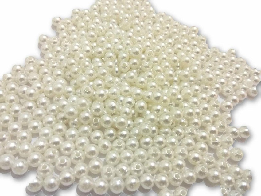 Utkarsh (Pack of 100 Gram) 6mm White Moti Ball Pearl Bead DIY Craft  Decoration Material - (Pack of 100 Gram) 6mm White Moti Ball Pearl Bead DIY  Craft Decoration Material . shop