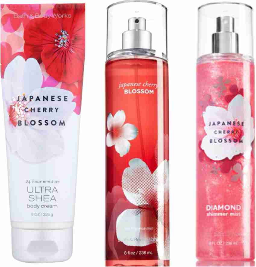 BATH & BODY WORKS JAPANESE CHERRY BLOSSOM BODY MIST LOTION AND