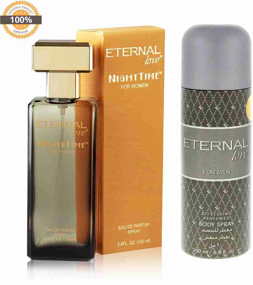 Buy Eternal Love Eau De Parfum Women, 100ml + Body Spray Men