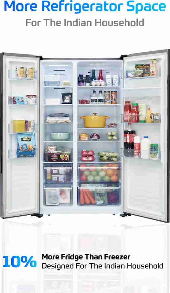 MarQ by Flipkart 566 L Frost Free Side by Side Refrigerator with